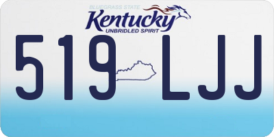 KY license plate 519LJJ