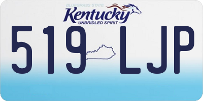 KY license plate 519LJP