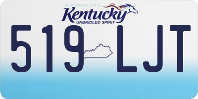 KY license plate 519LJT
