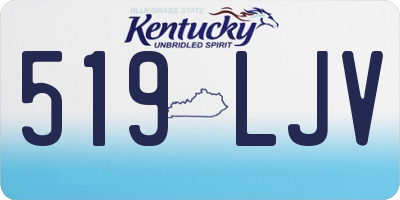 KY license plate 519LJV