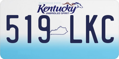 KY license plate 519LKC