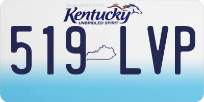KY license plate 519LVP