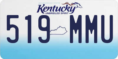 KY license plate 519MMU