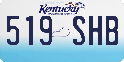 KY license plate 519SHB