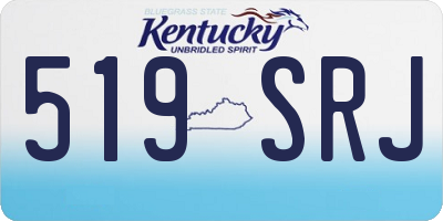 KY license plate 519SRJ