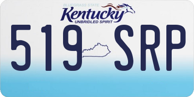 KY license plate 519SRP
