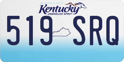 KY license plate 519SRQ