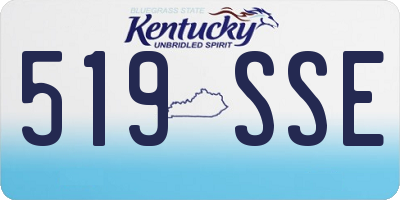 KY license plate 519SSE