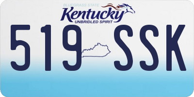 KY license plate 519SSK