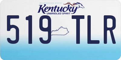 KY license plate 519TLR