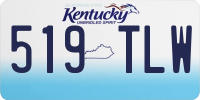 KY license plate 519TLW