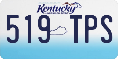 KY license plate 519TPS