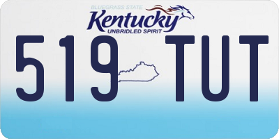 KY license plate 519TUT