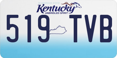 KY license plate 519TVB
