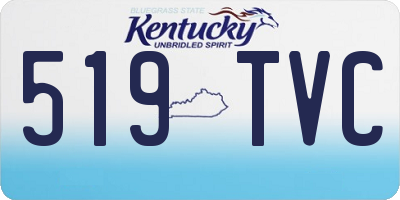 KY license plate 519TVC