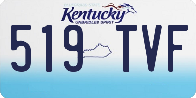 KY license plate 519TVF
