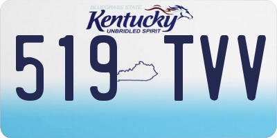 KY license plate 519TVV