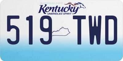 KY license plate 519TWD