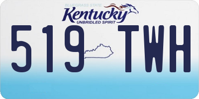 KY license plate 519TWH