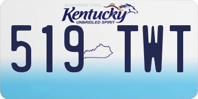 KY license plate 519TWT