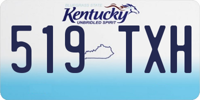 KY license plate 519TXH