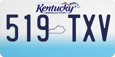 KY license plate 519TXV