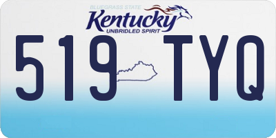 KY license plate 519TYQ