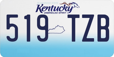 KY license plate 519TZB