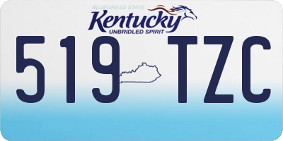 KY license plate 519TZC
