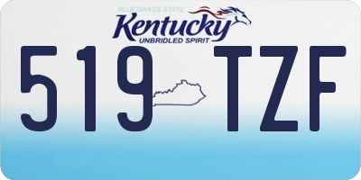 KY license plate 519TZF