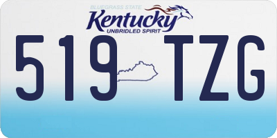KY license plate 519TZG
