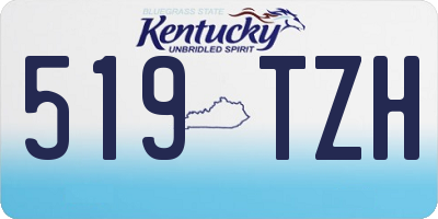 KY license plate 519TZH