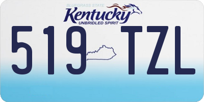 KY license plate 519TZL