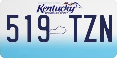 KY license plate 519TZN
