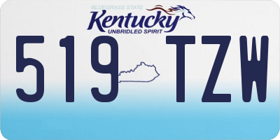 KY license plate 519TZW
