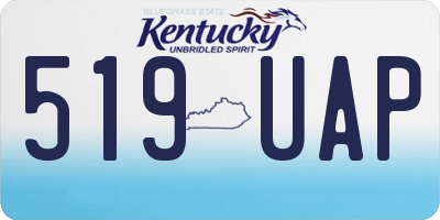 KY license plate 519UAP
