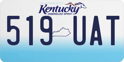 KY license plate 519UAT
