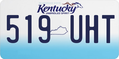 KY license plate 519UHT