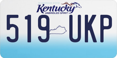 KY license plate 519UKP