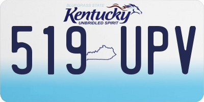 KY license plate 519UPV