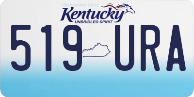 KY license plate 519URA