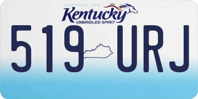 KY license plate 519URJ