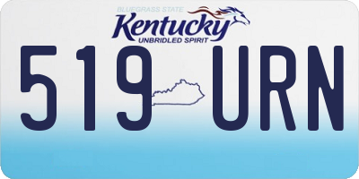 KY license plate 519URN