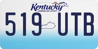 KY license plate 519UTB