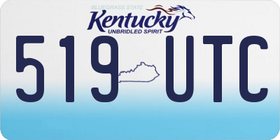 KY license plate 519UTC