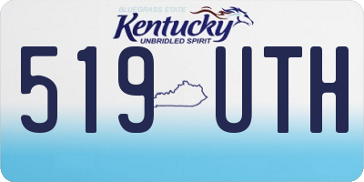 KY license plate 519UTH