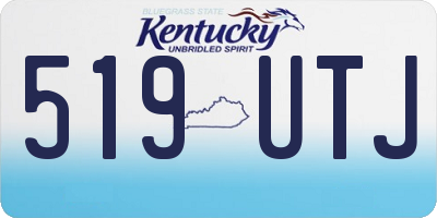 KY license plate 519UTJ