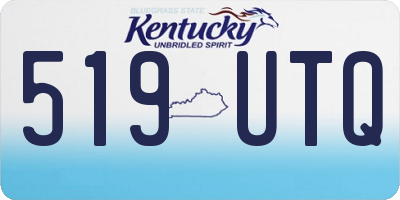 KY license plate 519UTQ