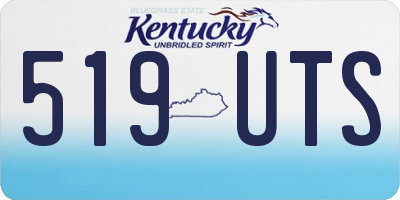 KY license plate 519UTS