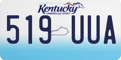 KY license plate 519UUA